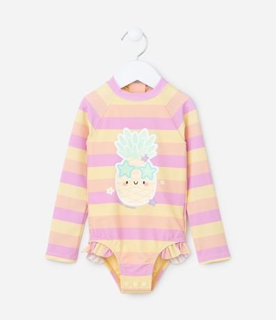 Malla Infantil con Protección UV y Volados - Talle 1 a 4 años