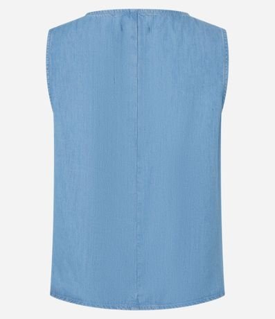 Blusa Sin Manga en Jeans 6