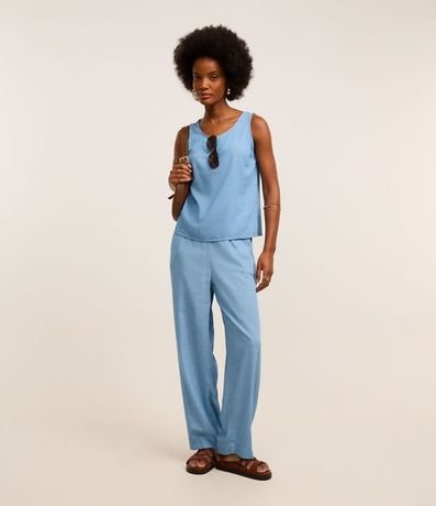 Blusa Sin Manga en Jeans 2