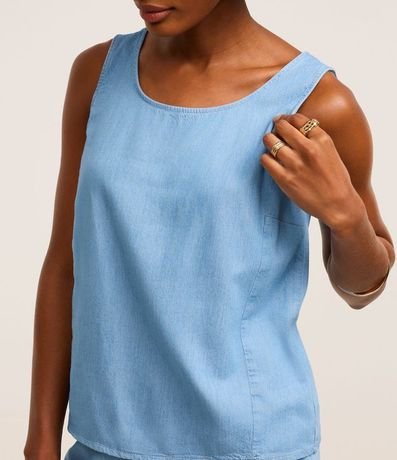 Blusa Sin Manga en Jeans 4