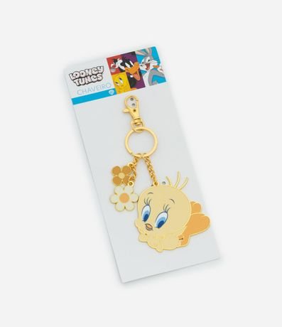 Llavero de Metal en Forma de Piolín y Flores 2