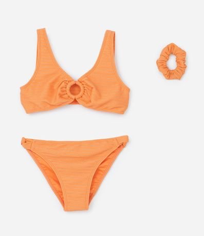 Bikini Infantil con Hilo Metalizado y Protección UV - Talle 7 a 16 años 1