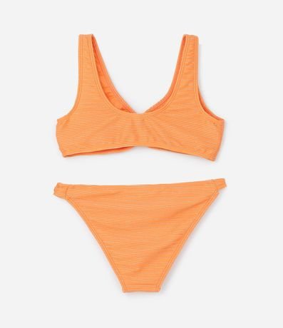 Bikini Infantil con Hilo Metalizado y Protección UV - Talle 7 a 16 años 2