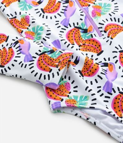 Malla Infantil con Estampa Frutas y Protección UV - Talle 5 a 14 años 4