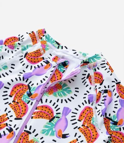 Malla Infantil con Estampa Frutas y Protección UV - Talle 5 a 14 años 5