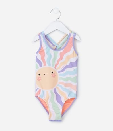 Malla Infantil con Protección UV  y Estampa Sol - Talle 2 a 6 años