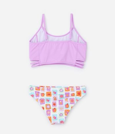 Bikini Infantil con Tiras Laterales y Protección UV - Talle 5 a 14 años 2
