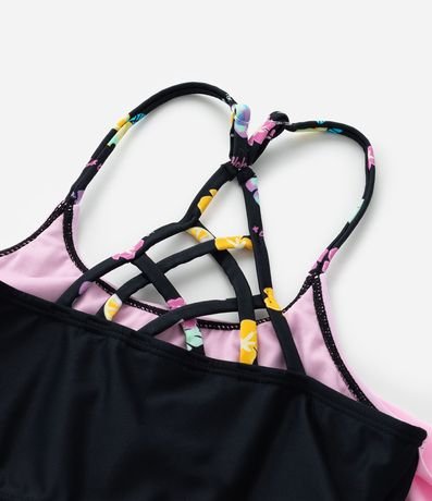 Bikini Infantil con Protección UV y Recortes de Estrellas - Talle 5 a 14 años 8