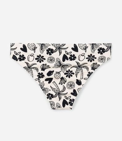 Bikini Infantil con Tiras laterales y Estampa Tropical - Talle 5 a 14 años 6