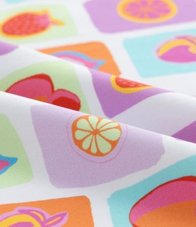 Malla Infantil con Tira Larga y Estampado de Frutas - Talle 5 a 14 años 3