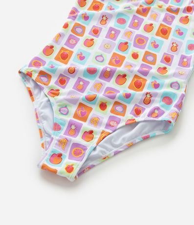 Malla Infantil con Tira Larga y Estampado de Frutas - Talle 5 a 14 años 5