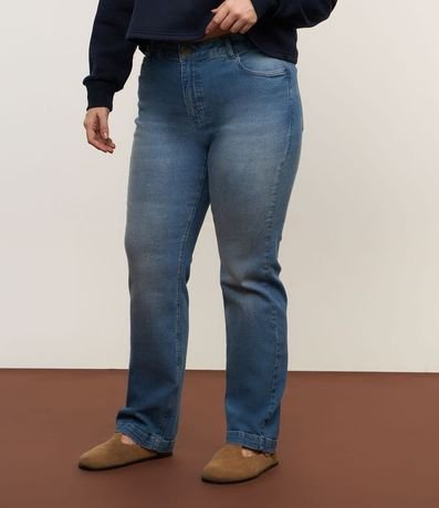Pantalón Recto en Jeans con Elastano Detalles Curve & Plus Size 2