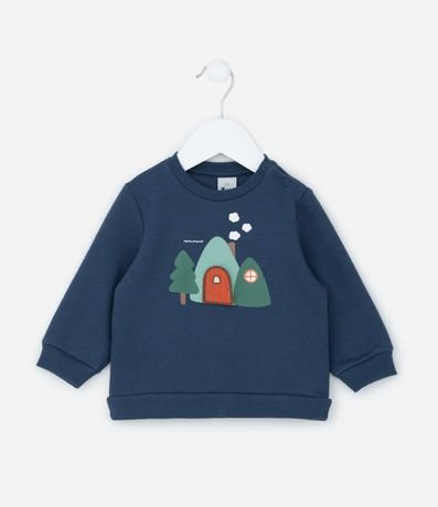 Saco Infantil con Estampa Interactiva Osito - Talle 0 a 18 meses