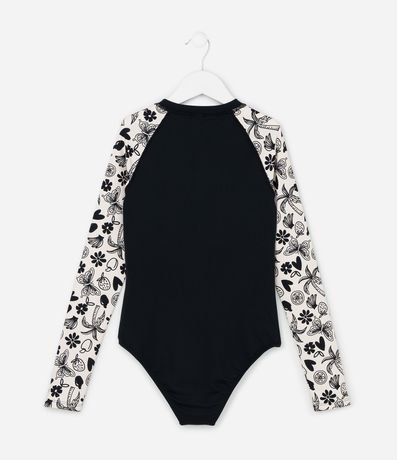 Malla Infantil con Protección UV  y Mangas Estampadas - Talle 5 a 14 años 2