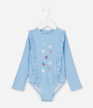 Malla Infantil con Protección UV y Volados - Talle 1 a 4 años