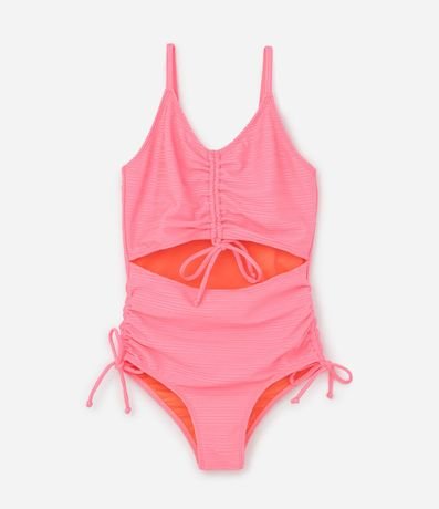 Malla Infantil con protección UV  e Recortes con lazo - Talle 7 a 16 años 1