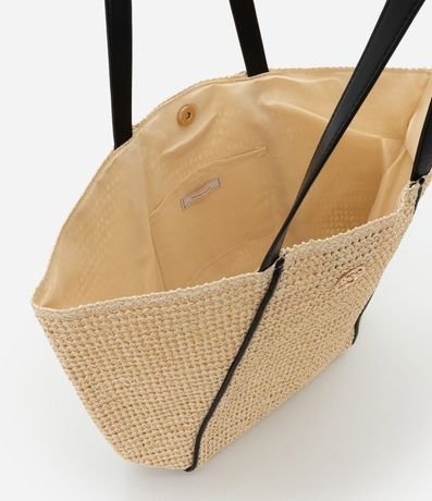 Bolsa de Playa en Paja con Bretel de PU 4