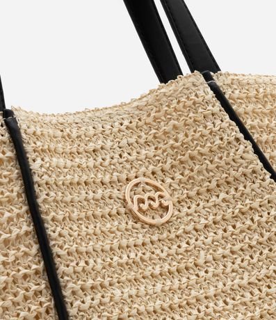 Bolsa de Playa en Paja con Bretel de PU 5