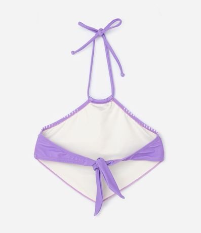 Bikini Infantil con Lazo Tipo Pañuelo y Estampa Abstracta - Talle 5 a 14 años 4