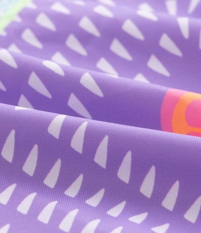 Bikini Infantil con Lazo Tipo Pañuelo y Estampa Abstracta - Talle 5 a 14 años 5