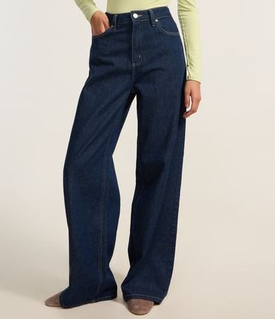 Pantalón Wide Leg en Jeans con Cintura Alta 3