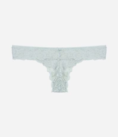 Bombacha Bikini Hilo en Encaje Floral con Moña en la Cintura 6