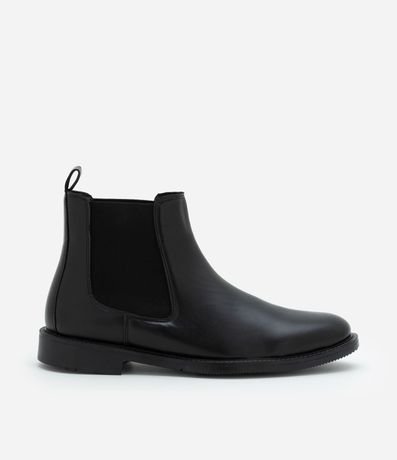 Bota en Cuero con Cano Mediano