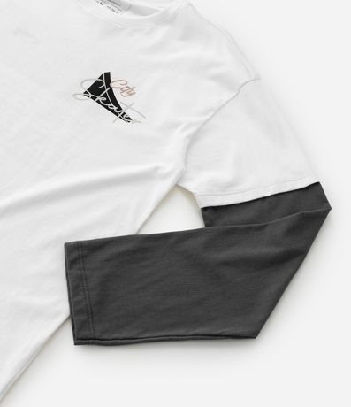 Remera Infantil con Estampa Frente y Costa Skater - Talle 5 a 14 años 6