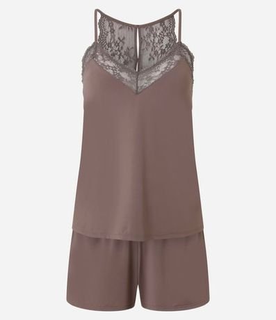 Pijama Short Doll con Detalles en Encaje 5