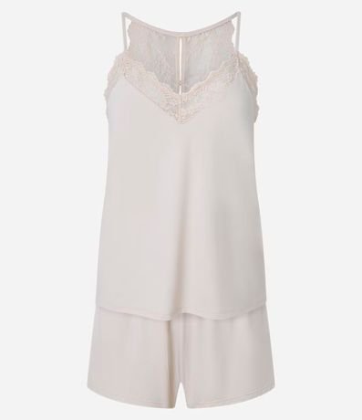 Pijama Short Doll con Detalles en Encaje 2