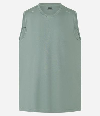 Musculosa Regular Básica Deportiva con Recortes y Lettering 5