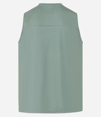 Musculosa Regular Básica Deportiva con Recortes y Lettering 6