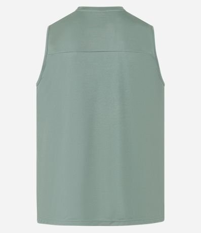 Musculosa Regular Básica Deportiva con Recortes y Lettering 7
