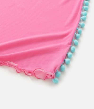 Salida de Playa Infantil en Tule con Mini Pompos - Talle 3 al 16 4