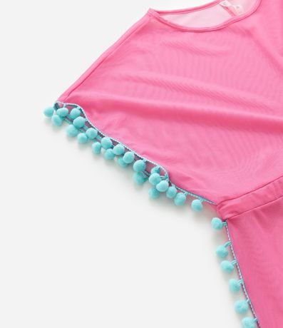 Salida de Playa Infantil en Tule con Mini Pompos - Talle 3 al 16 7