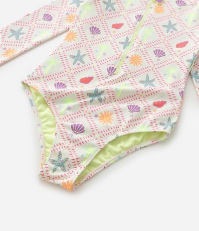 Malla Infantil en Microfibra con Estampa Tropical - Talle 5 a 14 años 5