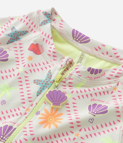 Malla Infantil en Microfibra con Estampa Tropical - Talle 5 a 14 años 6