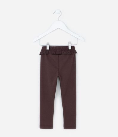 Pantalón Legging Infantil Acanalada con volado - Talle 1 a 6 años 2