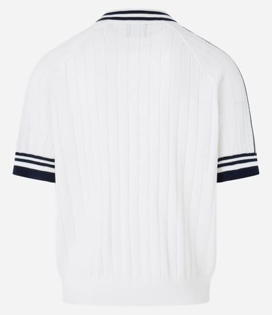 Camisa Polo Boxy en Punto con Bordado Localizado 9