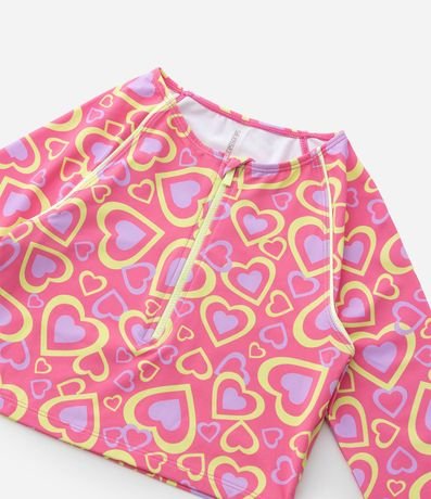 Bikini Infantil con Estampa de Corazones y Protección UV - Talle 5 a 14 años 7