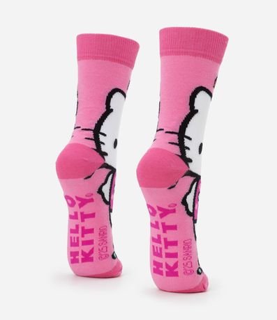 Media Caña Larga en Algodón con Estampa Hello Kitty 3