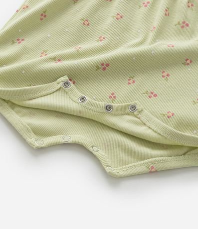 Conjunto Infantil con Estampa Floral Liberty Canelado - Talle 0 a 18 Meses 14