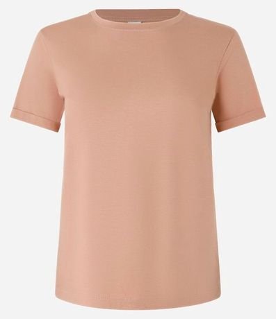 Remera en Media Malla con Manga Corta Doblada 4