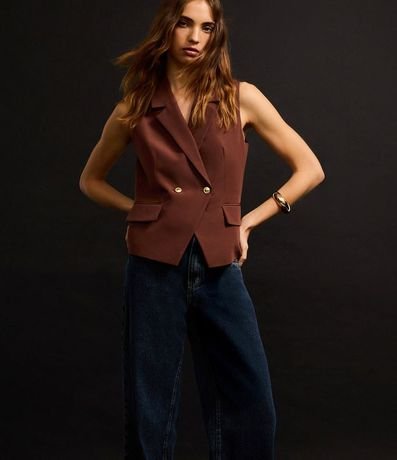 Pantalón Wide Leg en Jeans con Tiro Alto 5