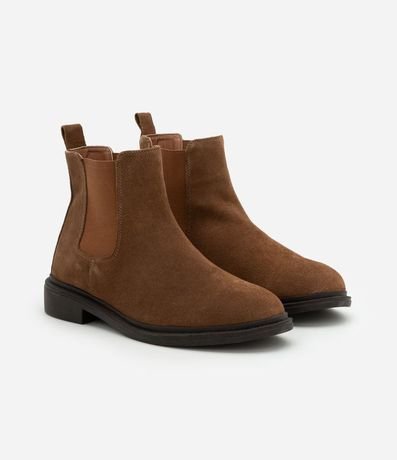 Bota Chelsea en Cuero Gamuza con Caña Corta 2