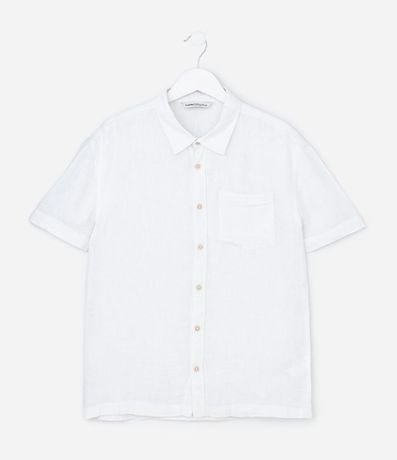 Camisa Infantil en Viscolino con Bolsillo - Talle 5 a 14 años