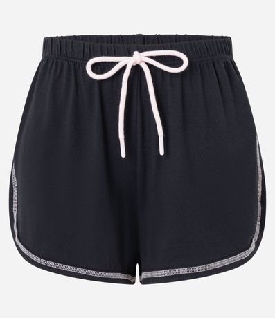 Short de Pijama en Rib con Lazo Contrastante 5