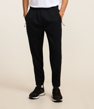 Pantalón Deportiva con Cintura Elástica y Detalle Lateral Contrastante 2