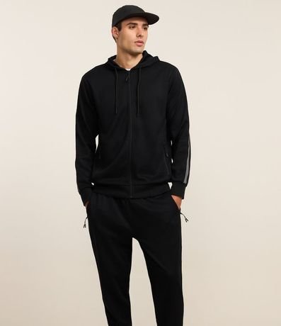 Pantalón Deportiva con Cintura Elástica y Detalle Lateral Contrastante 4