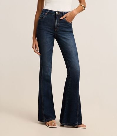 Pantalón Flare en Jeans con Lateral Traspasada 3